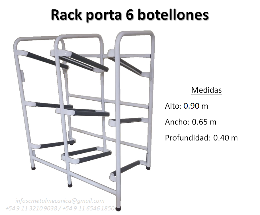 Rack Porta Bidones de Agua de 24/30/32 unidades