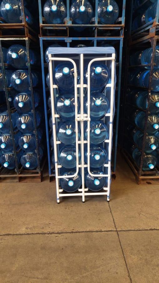 Rack porta 10 bidones con puertas y cobertor - Imagen 6